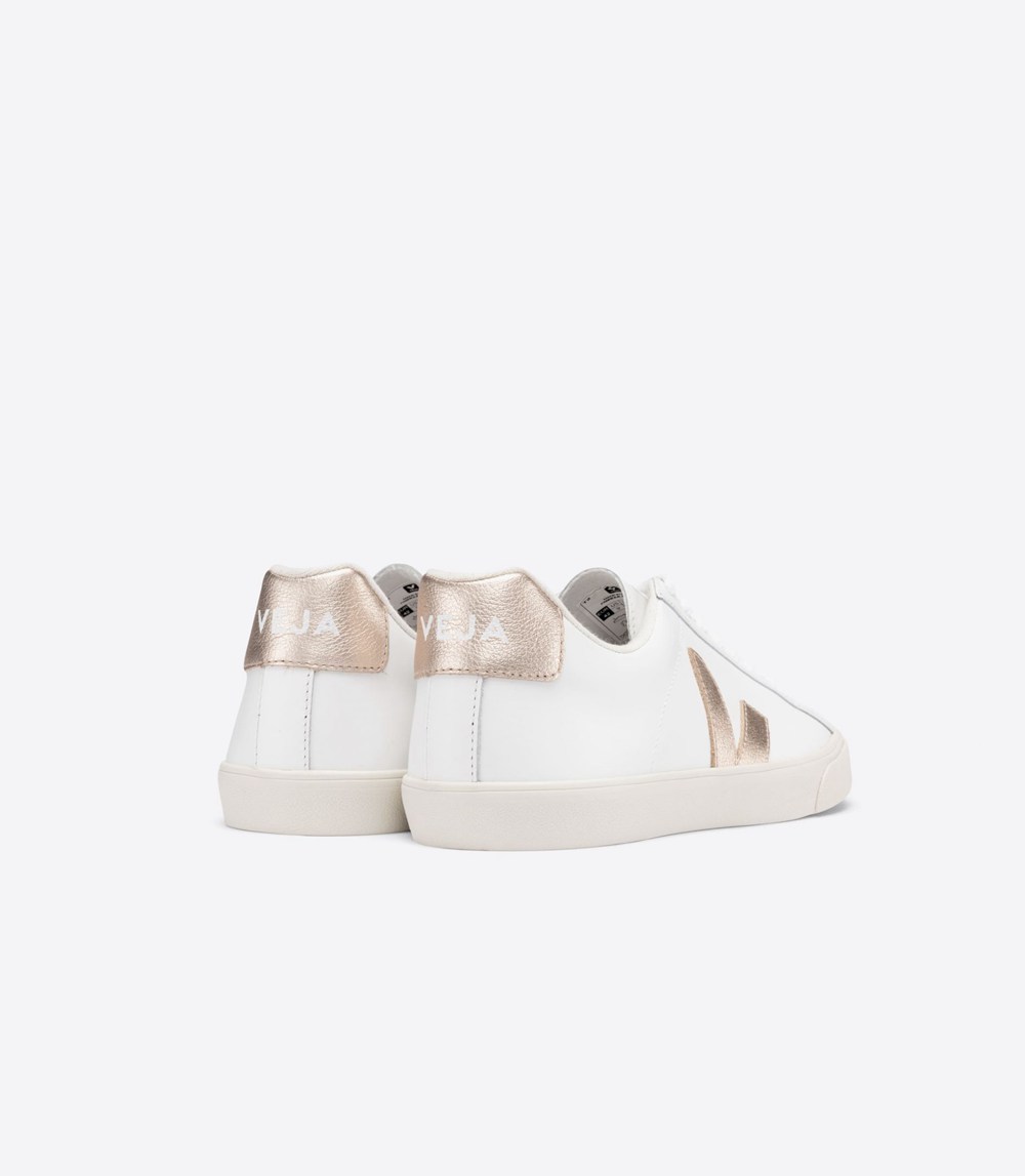 Veja Trainers Womens White - Esplar Leather - NFAP-39570